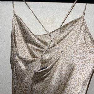 Abercrombie & Fitch Leopard Animal Print Low Back Size L